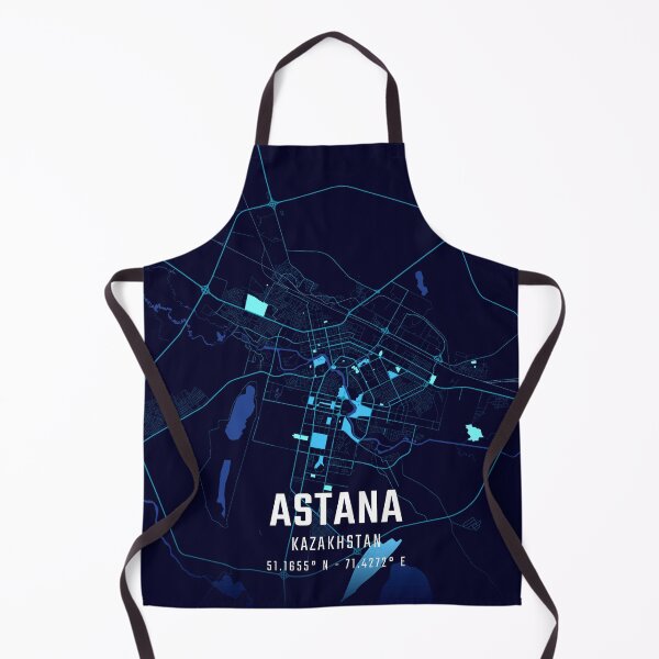 Item preview, Astana Midnight City Map designed and sold by HomeLivingCo.