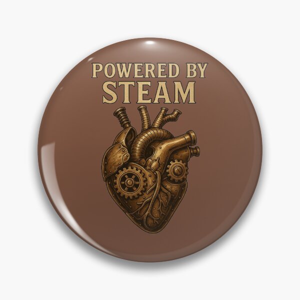 Item preview, Powered by Steam – Mechanical Heart Design designed and sold by JaylenBlack34.