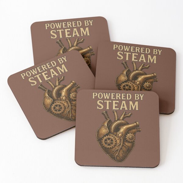 Item preview, Powered by Steam – Mechanical Heart Design designed and sold by JaylenBlack34.