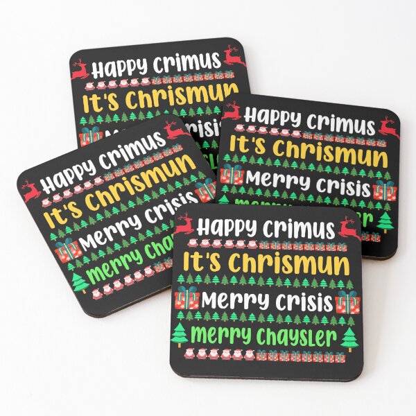Item preview, happy crimus, it's chrismun, merry crisis, merry chrysler Christmas designed and sold by BASKF.