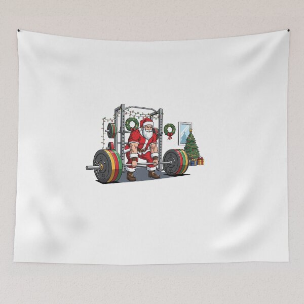 Item preview, Santa Deadlift Christmas Gains Gym designed and sold by FelixnRobinus.