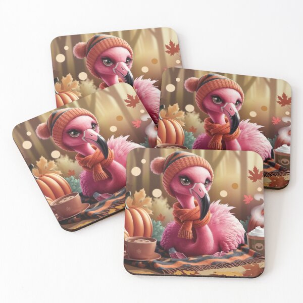 Item preview, Autumn Flamingo Bliss designed and sold by NeatThingLover.