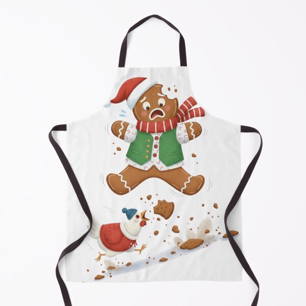 Item preview, Oh Snap! Funny Gingerbread Man Attacked by a Christmas Chicken designed and sold by designwiss.