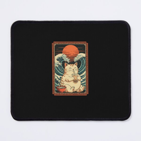 Item preview, Funny Kawaii Cat Ramen Wave Japanese Ramen Cat Booba Tea designed and sold by facegm.