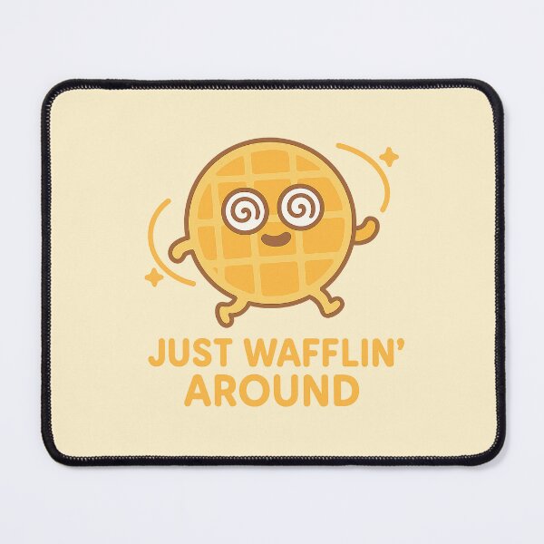 Item preview, Just Wafflin’ Around | Funny Waffle Pun Design designed and sold by Bratak.