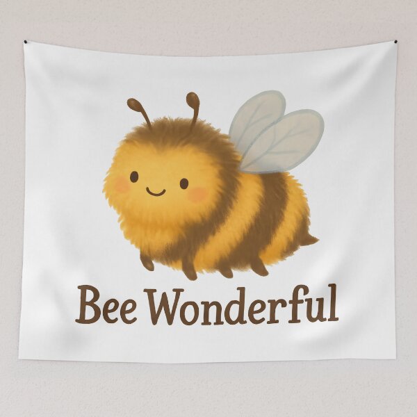 Item preview, Adorable Bumble Bee Wonderful Art with Positive Vibes. designed and sold by The-T-In-Retro.