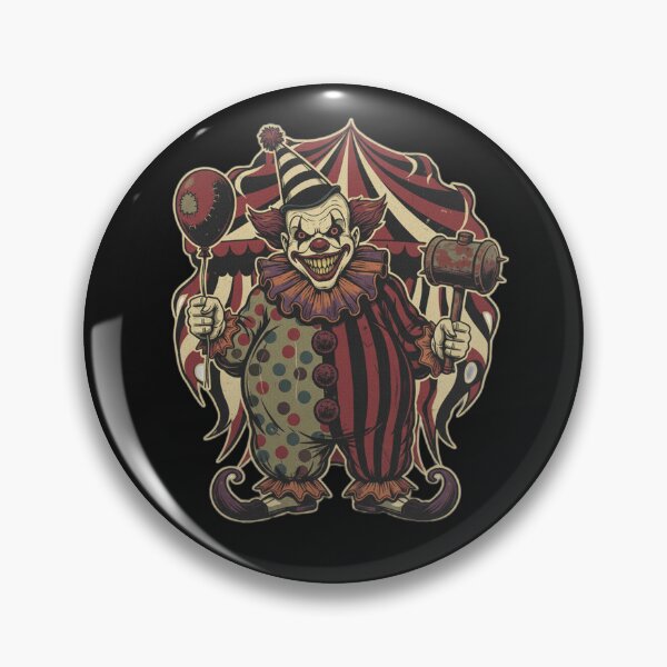 Item preview, Vintage Creepy Clown – Retro Horror Circus Nightmare designed and sold by ZapCat Studio.