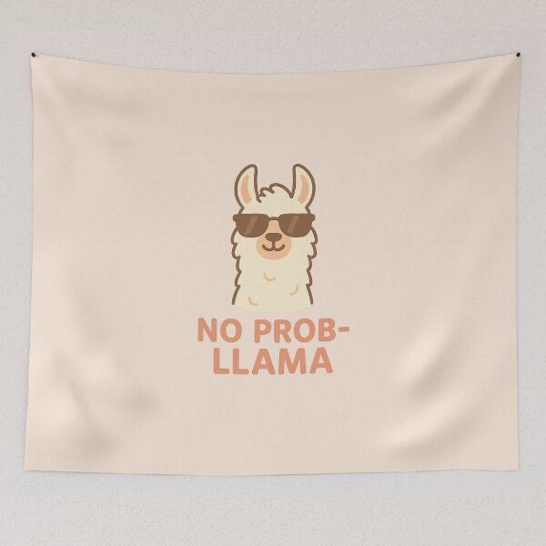 Item preview, No Prob-llama | Cool Llama Pun Design designed and sold by Bratak.