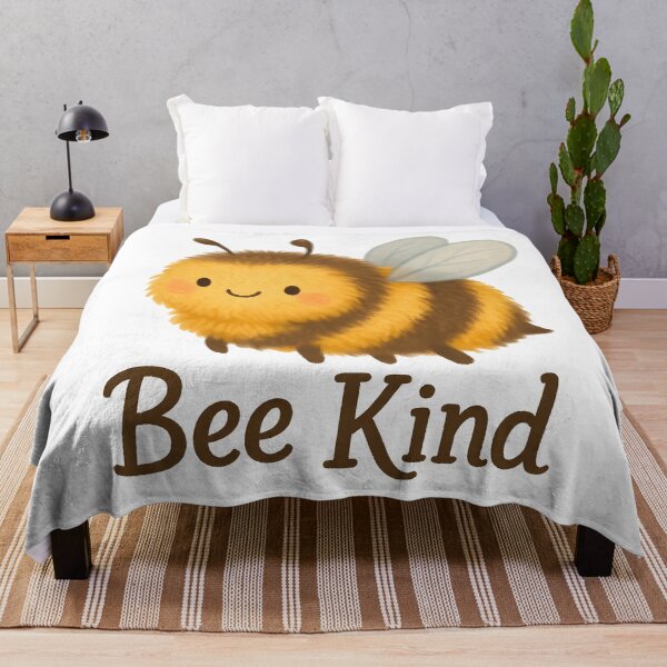 Item preview, Sweet Bee Kind Cartoon with Uplifting Message. designed and sold by The-T-In-Retro.