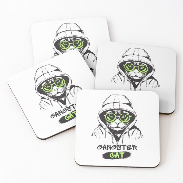 Item preview, Gangster Cat - Funny Cool Cat with Attitude Design designed and sold by THEVONZA.