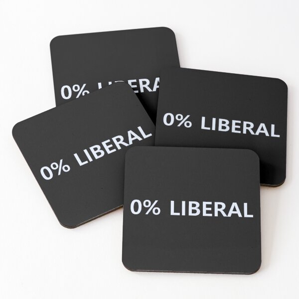 Item preview, Zero Percent Liberal Conservative Political Stance Anti-Liberal Art designed and sold by LeonellDavy.