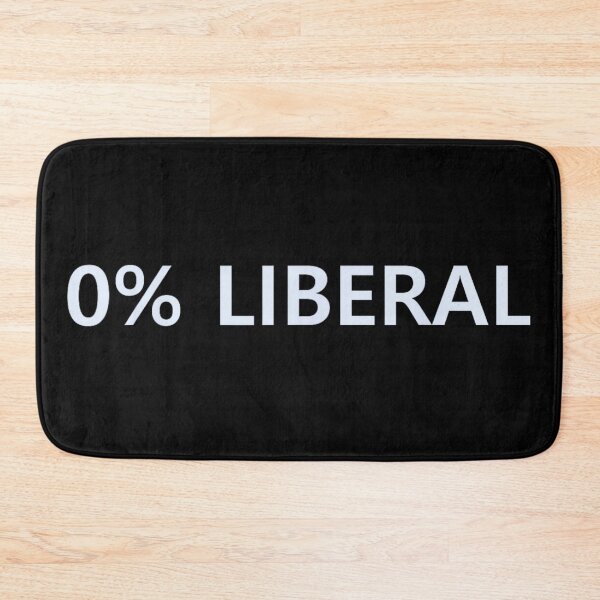 Item preview, Zero Percent Liberal Conservative Political Stance Anti-Liberal Art designed and sold by LeonellDavy.