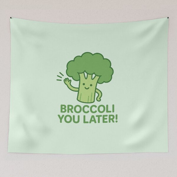 Item preview, Broccoli You Later | Funny Veggie Pun Design designed and sold by Bratak.
