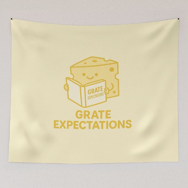 Item preview, Grate Expectations | Literary Cheese Pun Design designed and sold by Bratak.