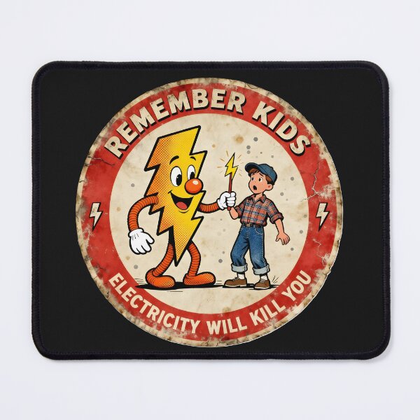 Item preview, Electricity Will Kill You Kids designed and sold by Chaotic Neutral.