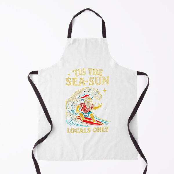 Item preview, Surfing Santa Tis the Sea-Sun – Locals Only - Great Wave Christmas Classic T-Shirt designed and sold by inkfluenceart.