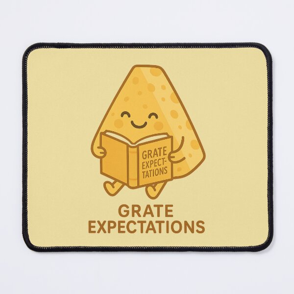 Item preview, Grate Expectations | Funny Cheese Book Pun Design designed and sold by Bratak.