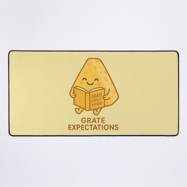 Item preview, Grate Expectations | Funny Cheese Book Pun Design designed and sold by Bratak.