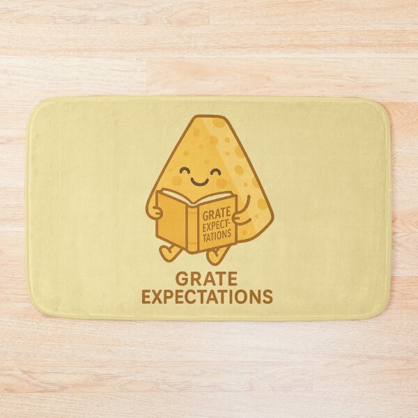 Item preview, Grate Expectations | Funny Cheese Book Pun Design designed and sold by Bratak.