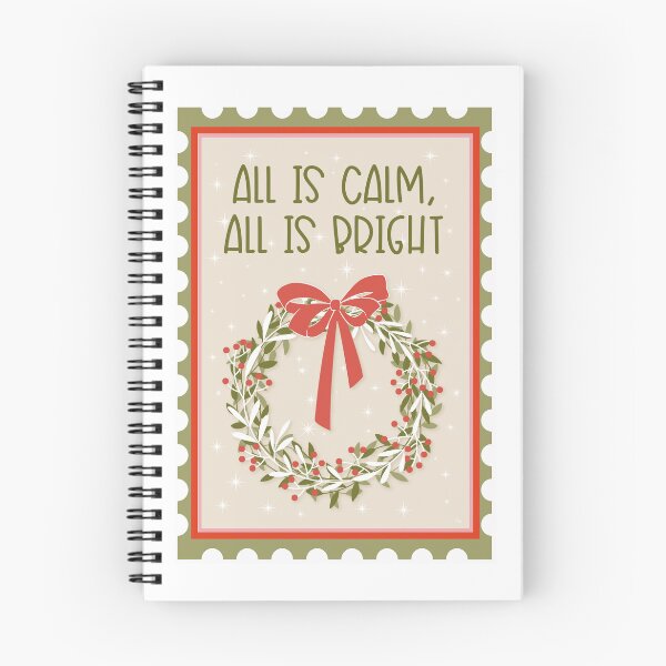 Item preview, All is calm, all is bright vintage stamp designed and sold by MPillustration.