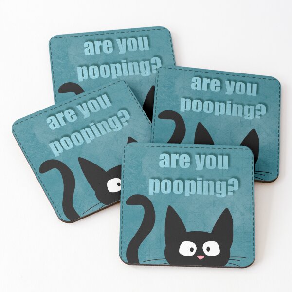 Item preview, Are You Pooping? | Funny cat design with cheeky humor designed and sold by Midnight Mind Collective.