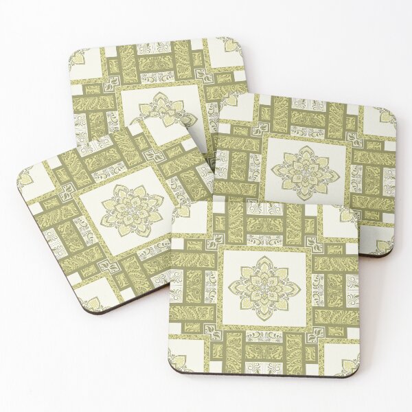 Item preview, Elegant Floral Mandala Pattern in Vintage Frames designed and sold by DColourMuse.