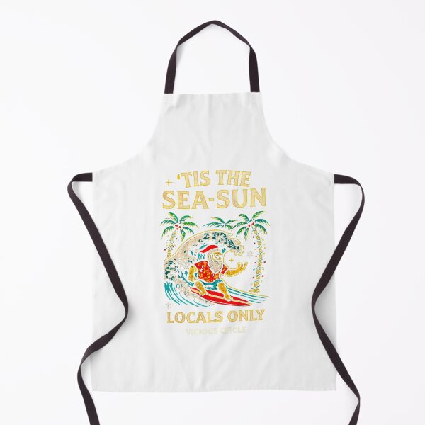 Item preview, Surfing Santa Tis the Sea-Sun – Locals Only - Great Wave Christmas Classic T-Shirt designed and sold by inkfluenceart.