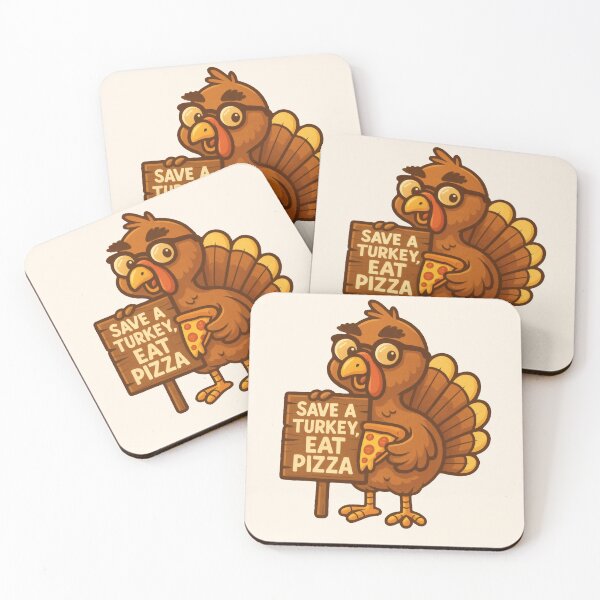 Item preview, Thanksgiving Turkey Twist – Save a Turkey, Eat Pizza designed and sold by Ombrya.