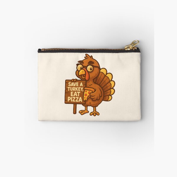 Item preview, Thanksgiving Turkey Twist – Save a Turkey, Eat Pizza designed and sold by Ombrya.