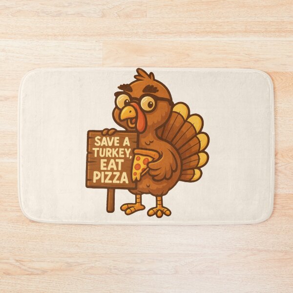 Item preview, Thanksgiving Turkey Twist – Save a Turkey, Eat Pizza designed and sold by Ombrya.