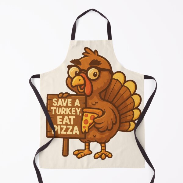 Item preview, Thanksgiving Turkey Twist – Save a Turkey, Eat Pizza designed and sold by Ombrya.