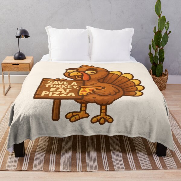 Item preview, Thanksgiving Turkey Twist – Save a Turkey, Eat Pizza designed and sold by Ombrya.