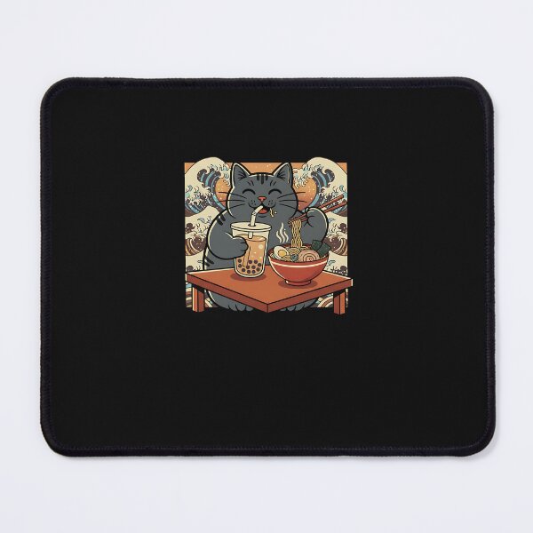Item preview, Funny Kawaii Cat Ramen Wave Japanese Ramen Cat Booba Tea designed and sold by facegm.