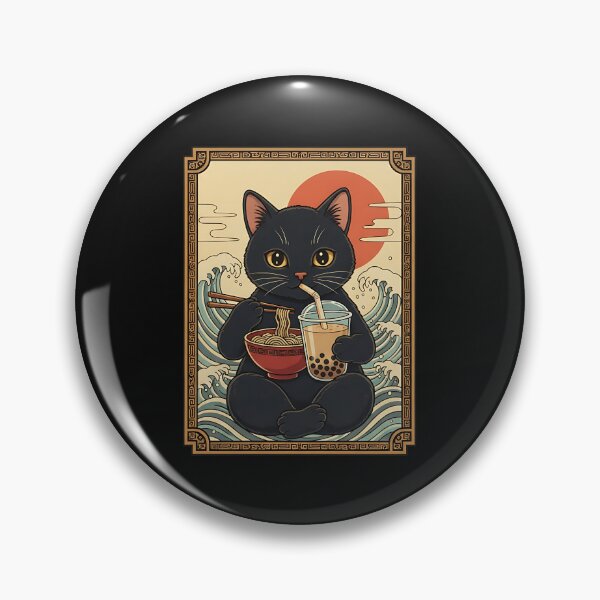 Item preview, Funny Kawaii Cat Ramen Wave Japanese Ramen Cat Booba Tea designed and sold by facegm.