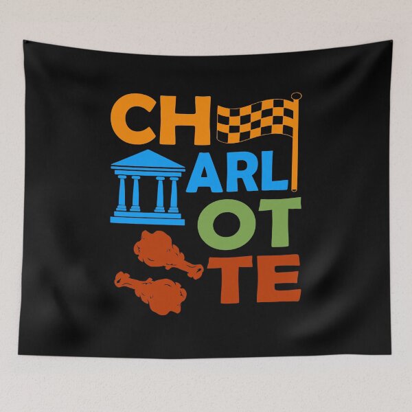 Artikelvorschau, Souvenirgeschenk für Männer in Charlotte, North Carolina: Skyline von Charlotte entworfen und verkauft von DSWShirts.