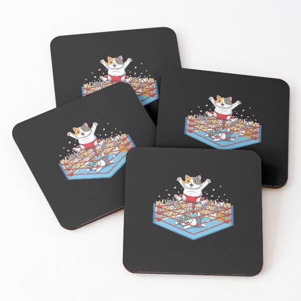 Item preview, Funny Wrestling Cat Japanese Art Cartoon Style designed and sold by facegm.