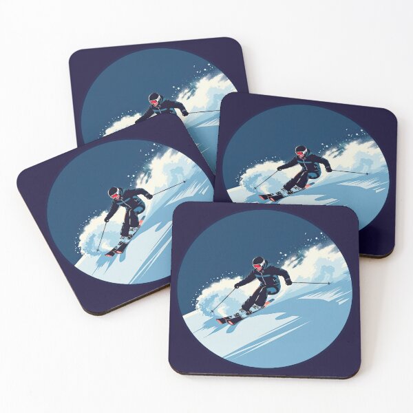Item preview, Downhill Skiing Logo designed and sold by Finding Fortuity.