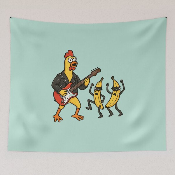 Item preview, Rock’n’Banana: Chicken Jam Session designed and sold by Ivy-Triggs.