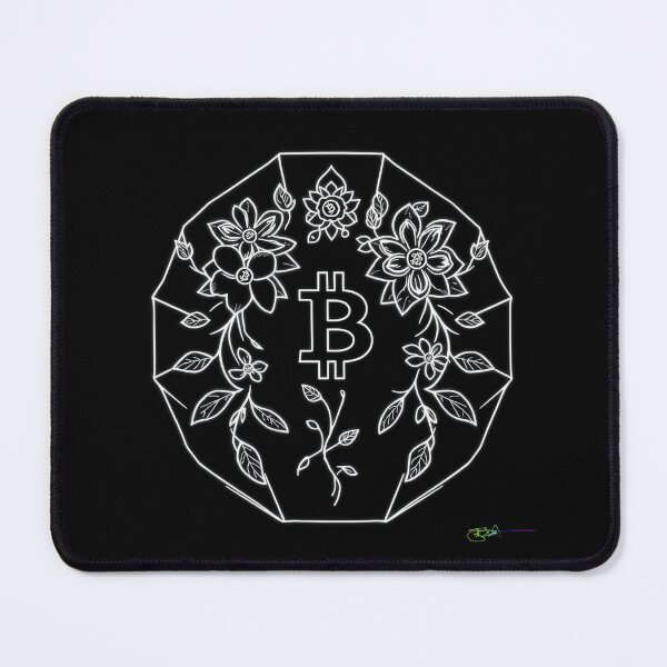 Item preview, Bitcoin Bloom Geometric Art – Futuristic Crypto Commander Artwork designed and sold by Benito Del Ray.