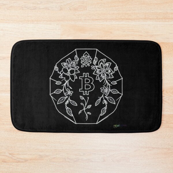 Item preview, Bitcoin Bloom Geometric Art – Futuristic Crypto Commander Artwork designed and sold by Benito Del Ray.