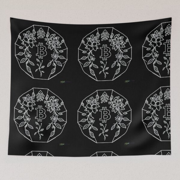 Item preview, Bitcoin Bloom Geometric Art – Futuristic Crypto Commander Artwork designed and sold by Benito Del Ray.