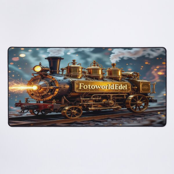 Item preview, SteamDream Express – A golden fairytale on rails with Sparks, Style & Fotoworld: Elegant vibes designed and sold by FotoworldEdel.
