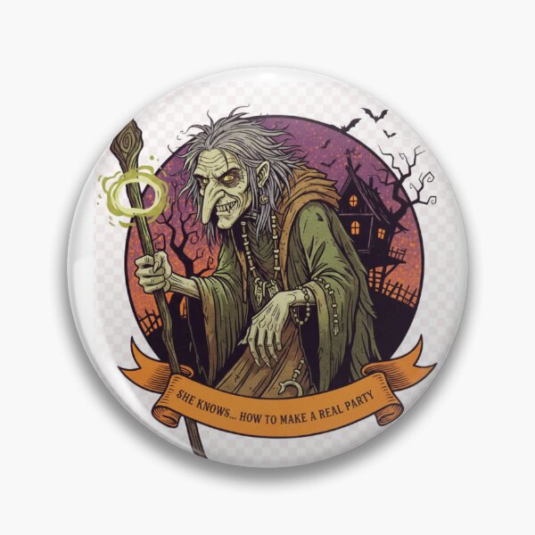 Item preview, Party Witch - She Knows How To Make A Real Party - Halloween designed and sold by KonLeone.