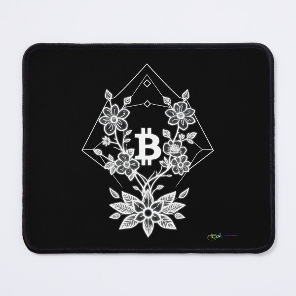 Item preview, Bitcoin Diamond Geometry Symbol – Futuristic Crypto Commander Artwork designed and sold by Benito Del Ray.