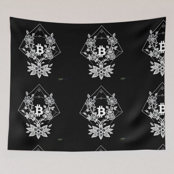 Item preview, Bitcoin Diamond Geometry Symbol – Futuristic Crypto Commander Artwork designed and sold by Benito Del Ray.
