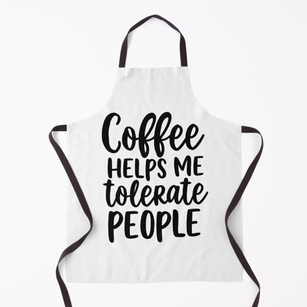 Item preview, Coffee Helps Me Tolerate People – Funny Coffee Quote designed and sold by Mastihuba Studio™.