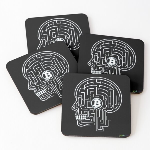 Item preview, Bitcoin Mind Maze Tech Art – Futuristic Crypto Commander Artwork designed and sold by Benito Del Ray.