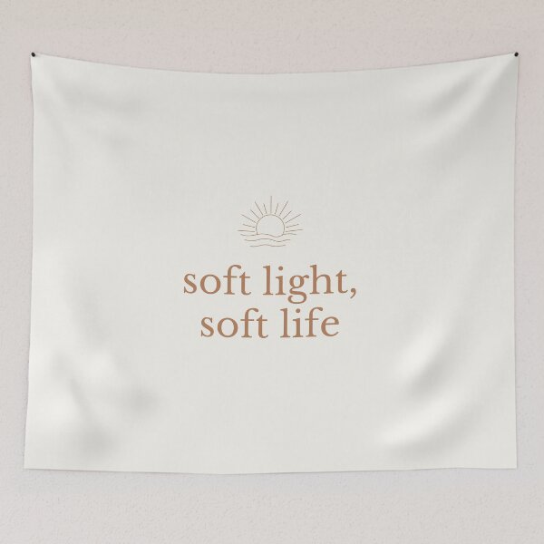 Item preview, Soft Light, Soft Life: Minimalist Boho Sun Wellness Graphic designed and sold by DailyVibesMerch.