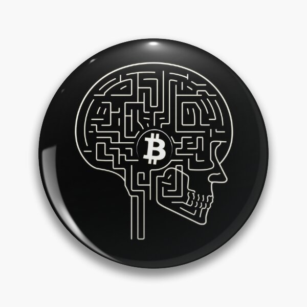 Item preview, Bitcoin Neural Circuit Line Art – Futuristic Crypto Commander Artwork designed and sold by Benito Del Ray.