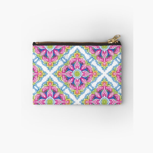 Item preview, Estampado floral de mandala con patrón de azulejos brillantes designed and sold by 0606PM.